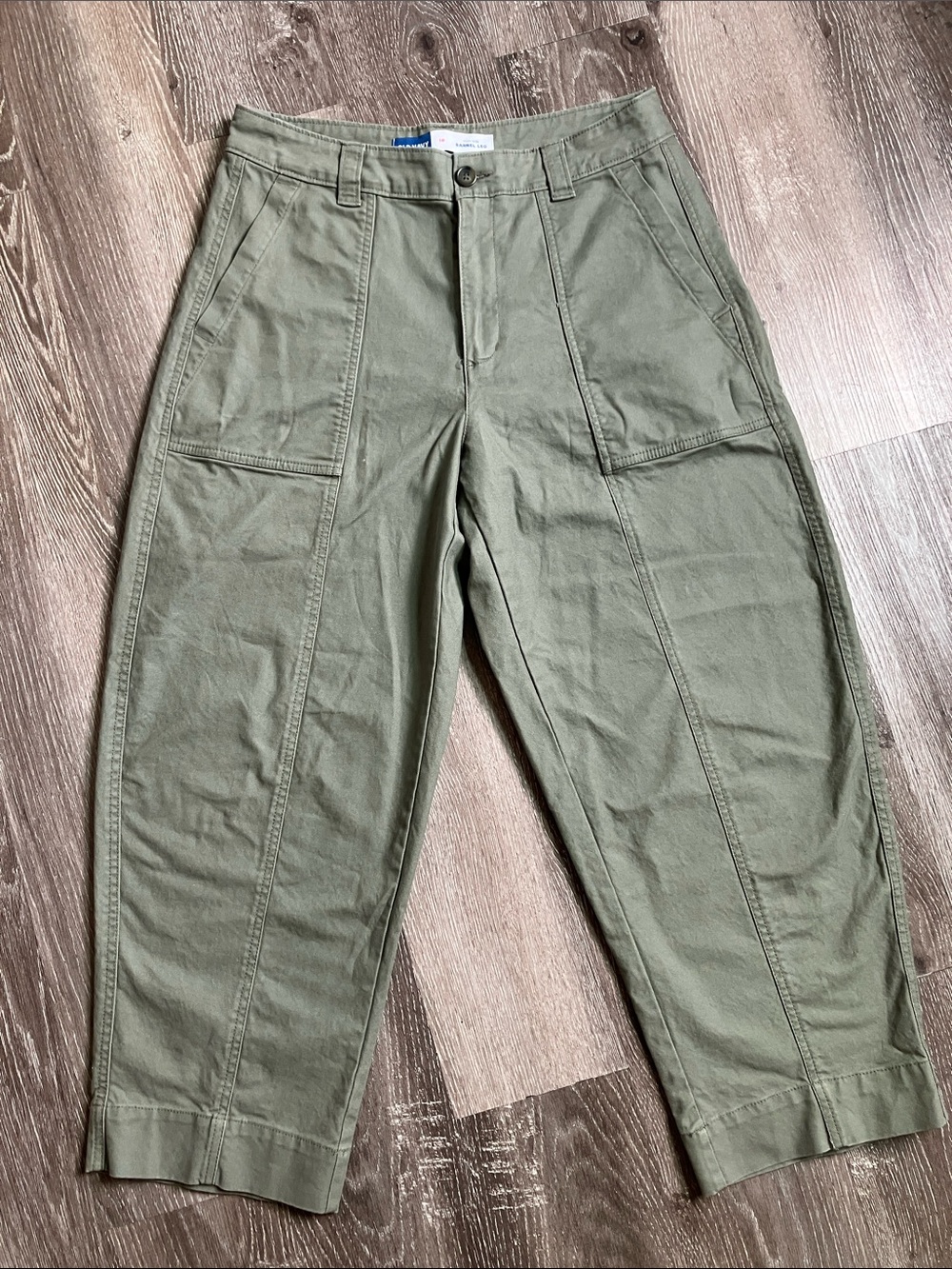 Old Navy High-Waisted Canvas Barrel Ankle Pants